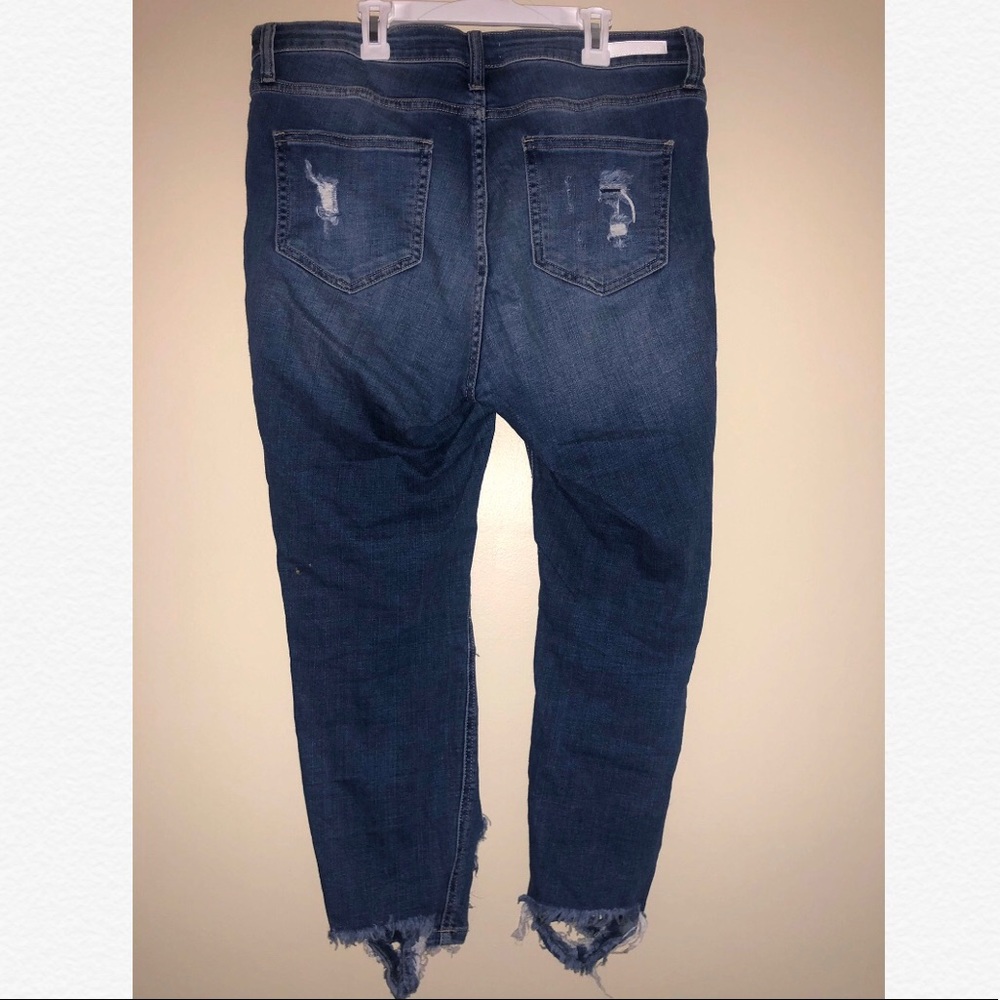 Dark Distressed Jeans - Picture 2 of 2